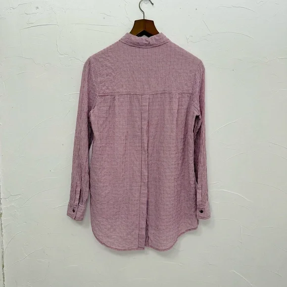Free People No Limits Stripe Stretch
Cotton Shirt - Picture 8 of 16